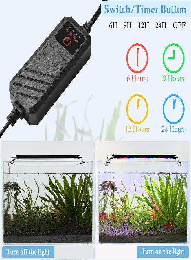 FEDOUR Aquarium LED Light, Full Spectrum Aquarium Plant Light with Timer, Extendable Metal Brackets, for Fish and Plant Tank (16-24 inch) - Image 4